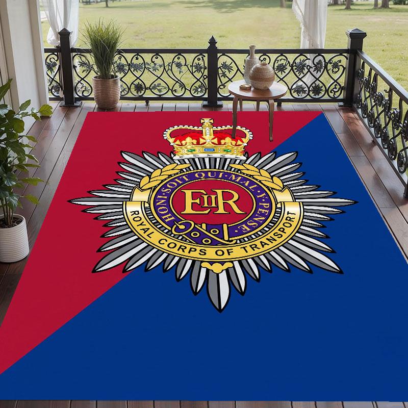 Soft Floor Carpet Royal Engineers A.F.C Pattern Area Rug Decorative Mat For Home Room Decoration