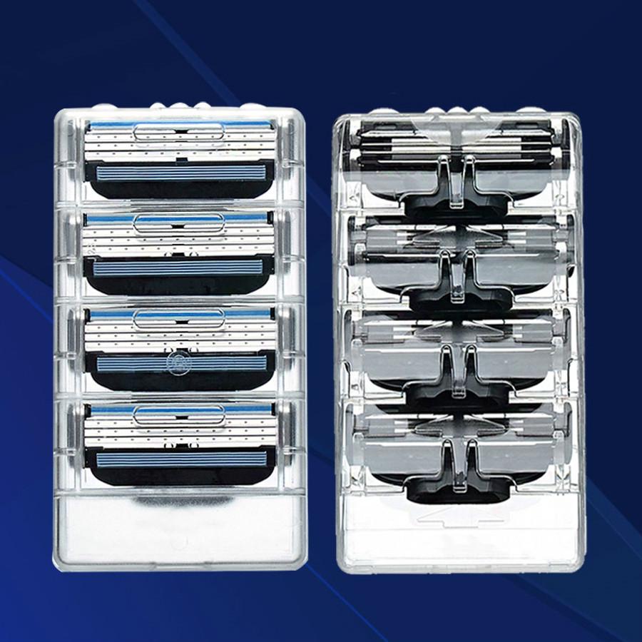 20PCS Shaving Cassettes For 3 Layers Replacement Heads Stainless Steel Razor Blades