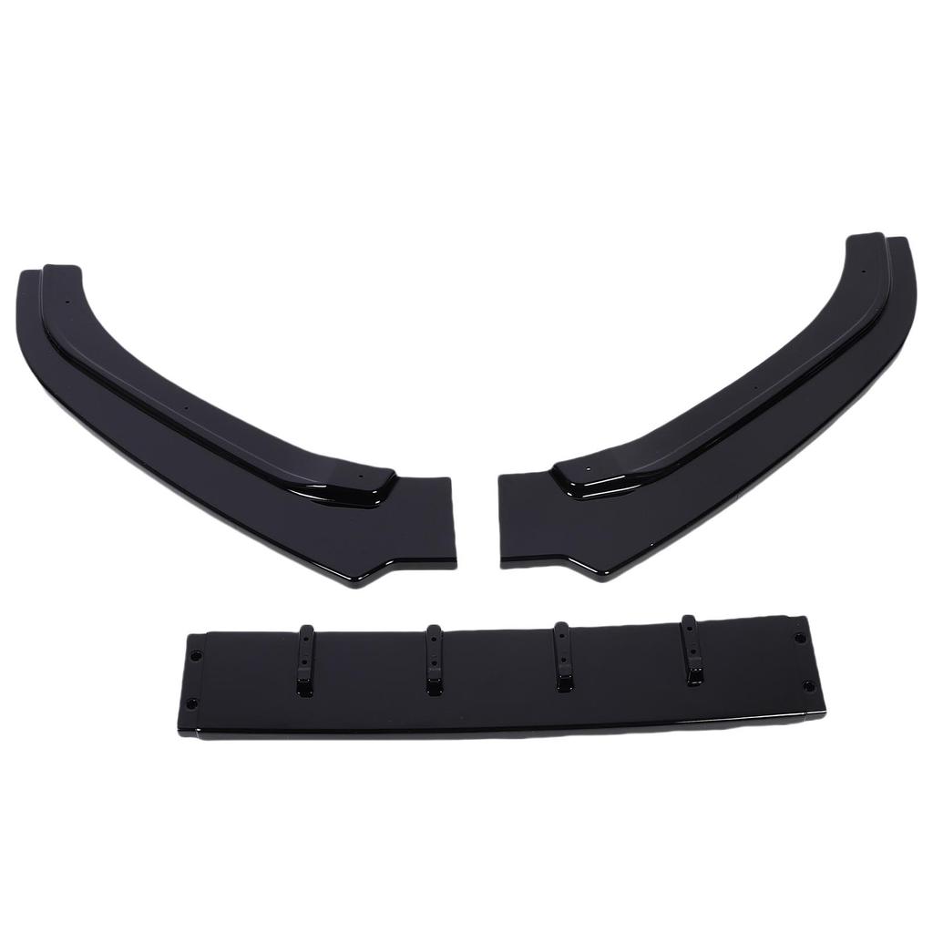 Front Bumper Lip Spoiler 3 Sections Bumper Lip Chin Splitter Diffuser Protector Body Kit Replacement for 6C 2015 2018