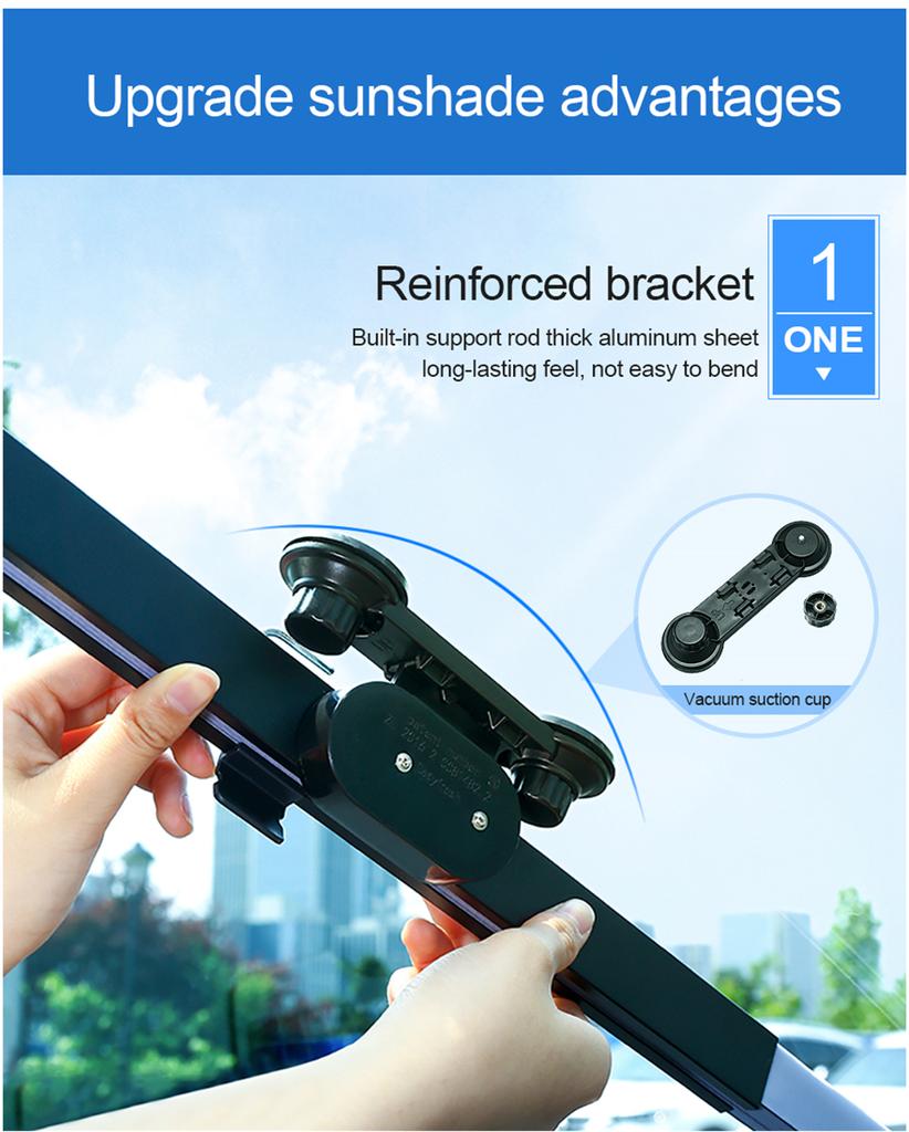 120*45cm Car Retractable Windshield Visor Sun Shade Folding Auto Block Cover