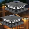 2PCS Solar LED Post Lights Portable Bright Fence Post Cap Light Decoration Stigma Lamp for Outdoor Garden Porch Patio Yard