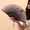 Portable Chinese-Style Folding Fan for Women & Kids - Hanfu, Qipao, Summer Dance Accessory