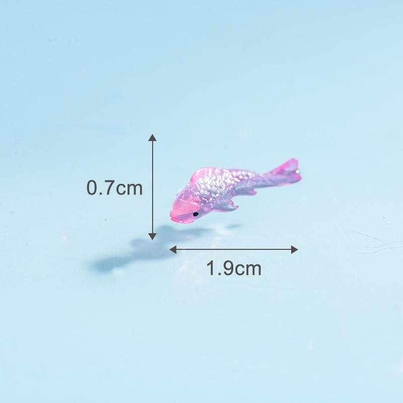 10Pcs/lot Multicolors Koi Fish Animal Miniatures Mini Figurine Fish Tank Fairy Garden Decoration Moss Terrarium Micro Landscape
