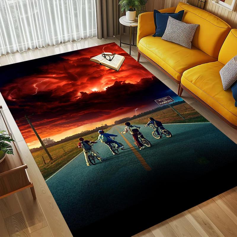 Apocalypse Road Living Room Nonslip Area Rug Soft Carpet For Bedroom Game Playroom Sofa Office Home Decor Doormat Christmas Gift C922493