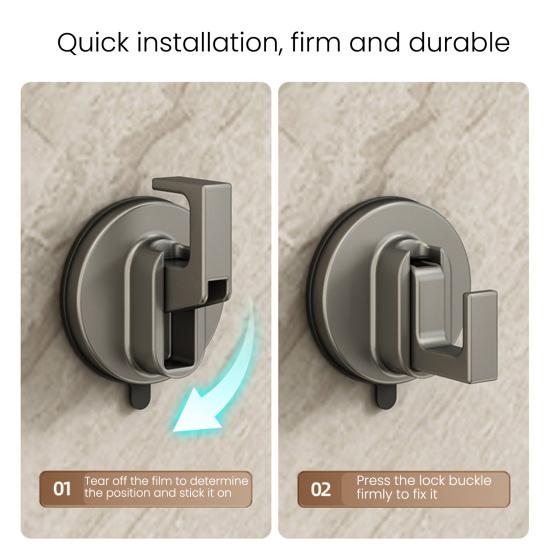 1/2/4/6 шт. Крючки на присосках Без сверления Держатель для полотенец на присосках Многофункциональные крючки для стеклянной двери Крючки для подвешивания в ванной