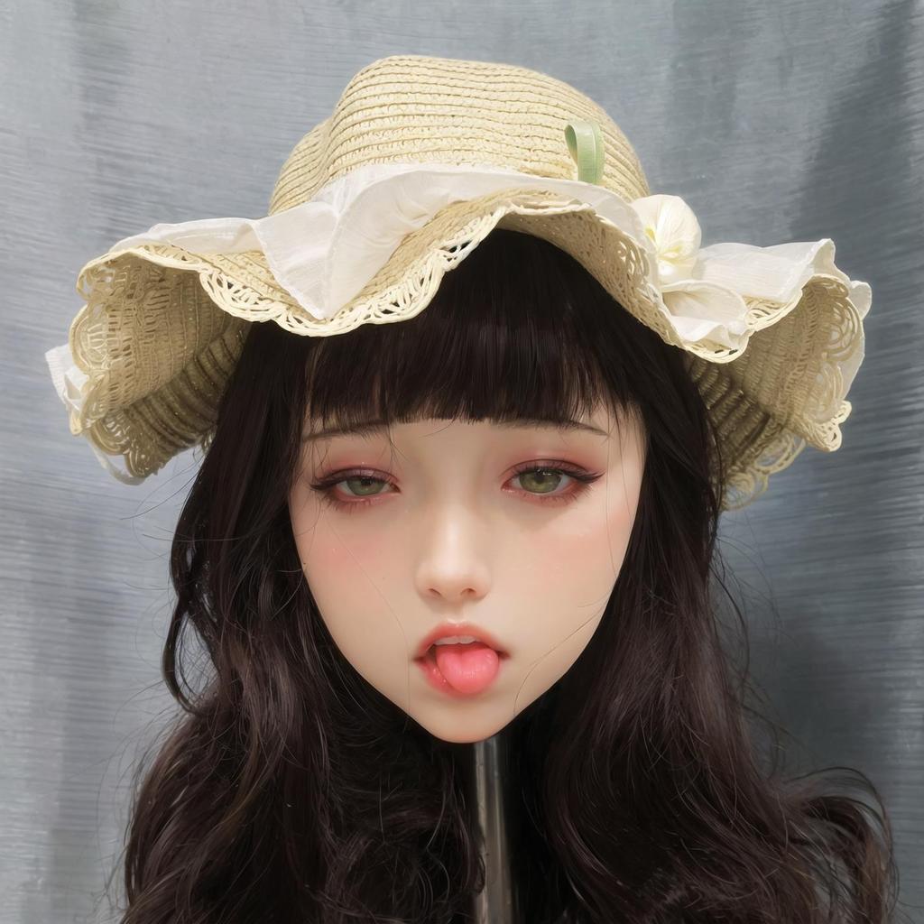 Голова секс-куклы для взрослых Изысканный макияж Tpe Мягкая резиновая голова Вылеплена со ртом Оральный секс Игрушка для взрослых мужчин