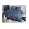 Parure De Lit - Geometrique Azura - 220 X 240 Cm - 100% Coton - Lavable À 40°C