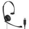 Kensington K80100JP USB Single Ear Headset with Microphone and Volume Black Control,