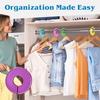 10Pcs Closet Divider Reusable Smooth Surface Plastic Round Clothing Size Hanger Dividers Household Supplies