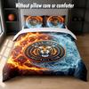 Hull City Football Design Bed Bedding Set 1 Duvet Cover + 2 Pillowcases Soft Breathable Household Bed Linens