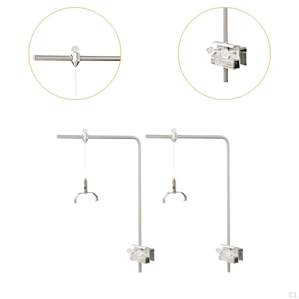 Tank Lamp Holder Aquarium Bracket Easy Installation, Aluminum Alloy Sturdy Light Riser Stand,