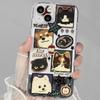 Pet Portrait Sticker Collage Pattern Phone Case for iPhone 17 16 15 14 13 12 11 16E Series Pro Max Plus Double Layer Protection