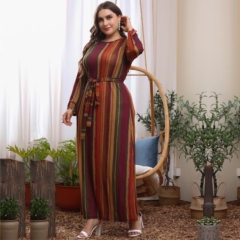 Plus Size Women's Fashion New Noble Temperament Foreign Style Dress