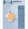 Kraft Paper Flashcard Set - DIY English Memory Cards for Notes, Journals & Doodles