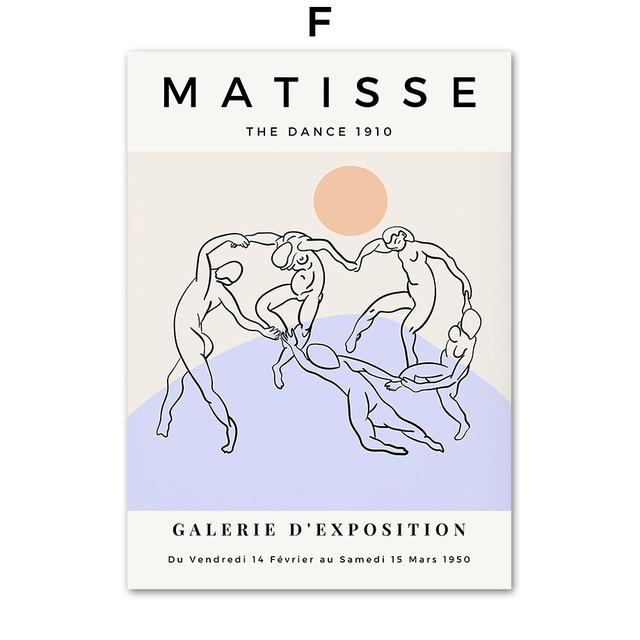 Винтажный абстрактный Матисс Пикассо Коралловое Солнце скандинавские плакаты и принты, настенная живопись на холсте, настенные картины для декора гостиной без рамки