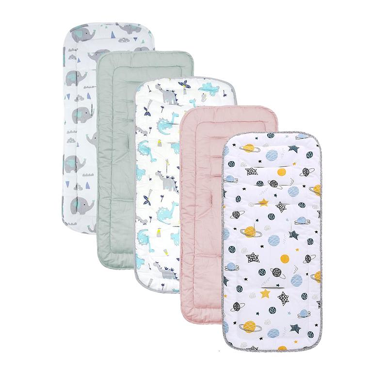 Удобный хлопковый коврик для детской коляски Four Seasons, мягкая подушка для сиденья, детский коврик для сиденья, подушка для детской коляски для детей от 0 до 27 месяцев