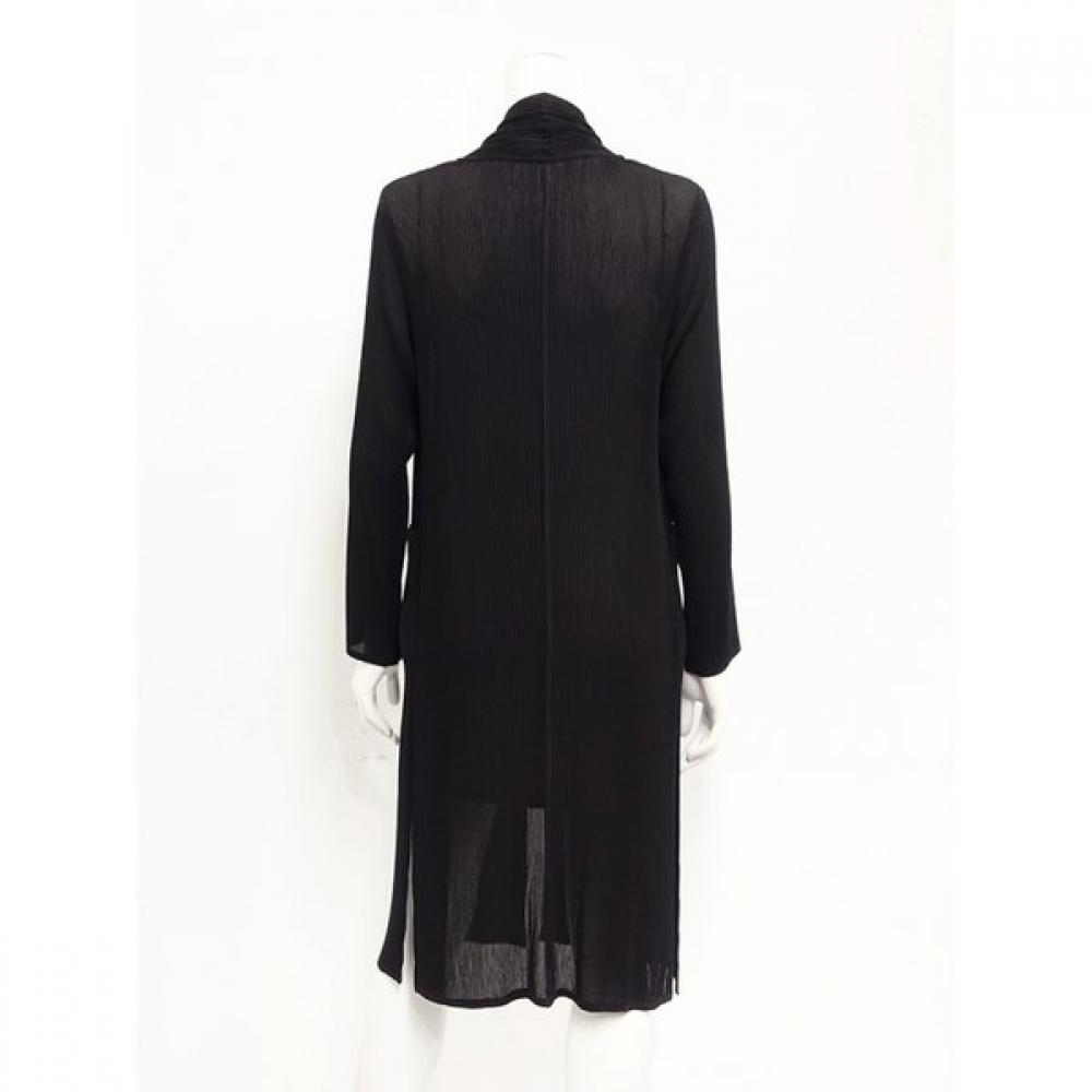 Specchio Pleated Chiffon Long Jacket 431 444