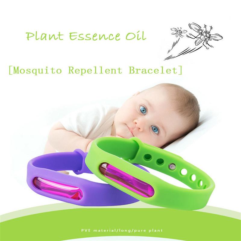 Регулируемый браслет от комаров с растительными эфирными маслами в силикагеле - доступен в нескольких цветах