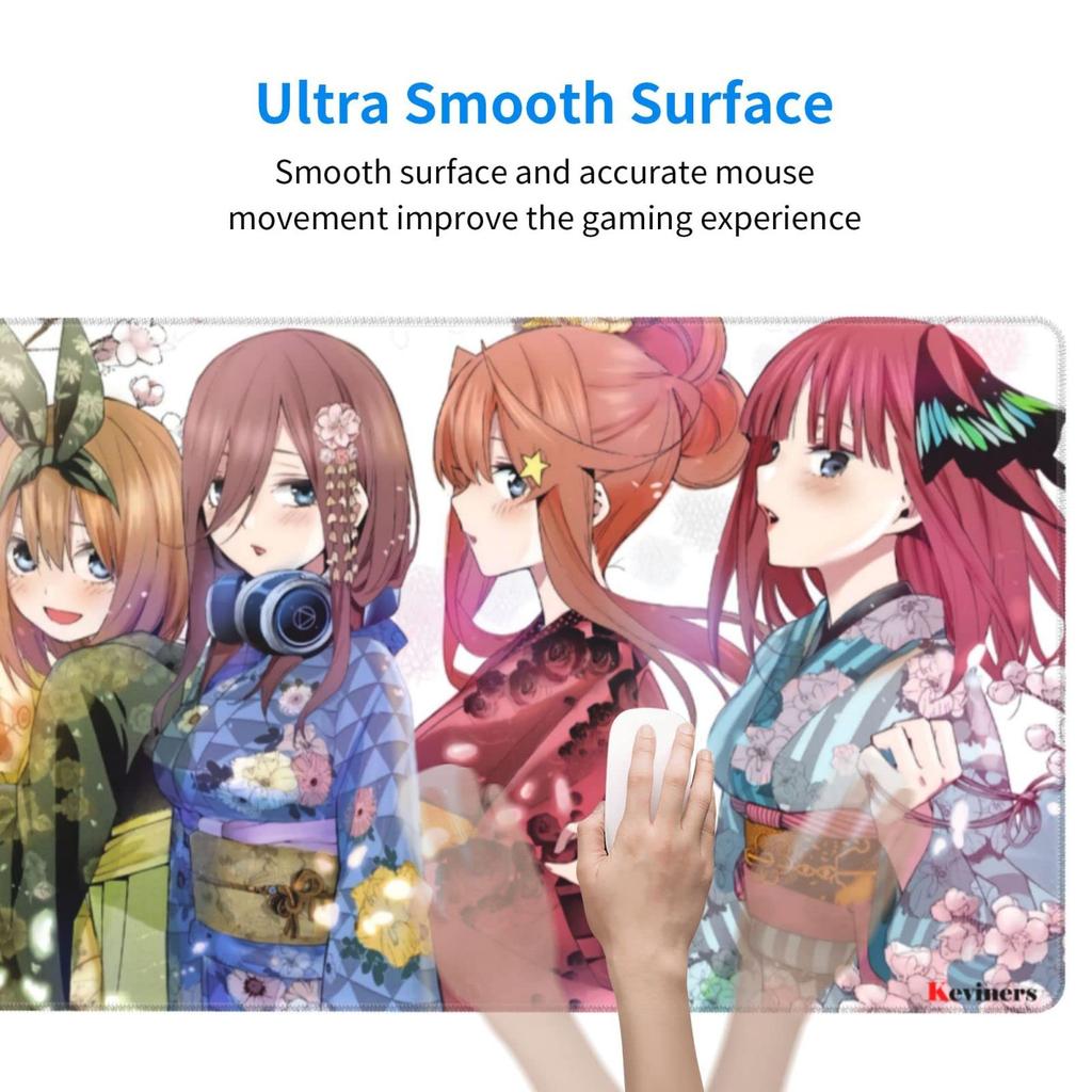 Пять невест Накано Пять сестер Кимоно Популярный Очень большой Толстый Коврик для мыши Скатерть Размер 75x40