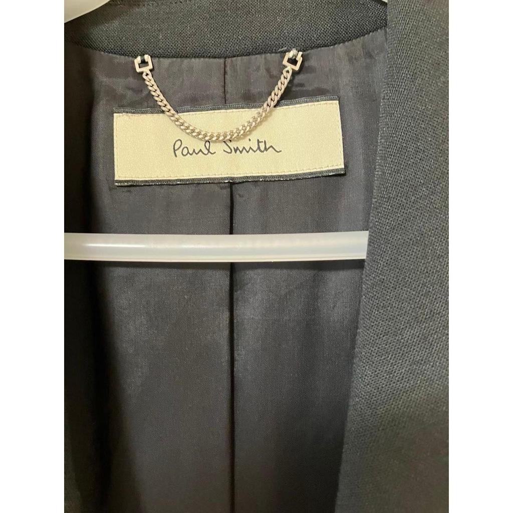 Б/у женский приталенный пиджак Paul Smith Черный 38 Карманный платок Манжеты