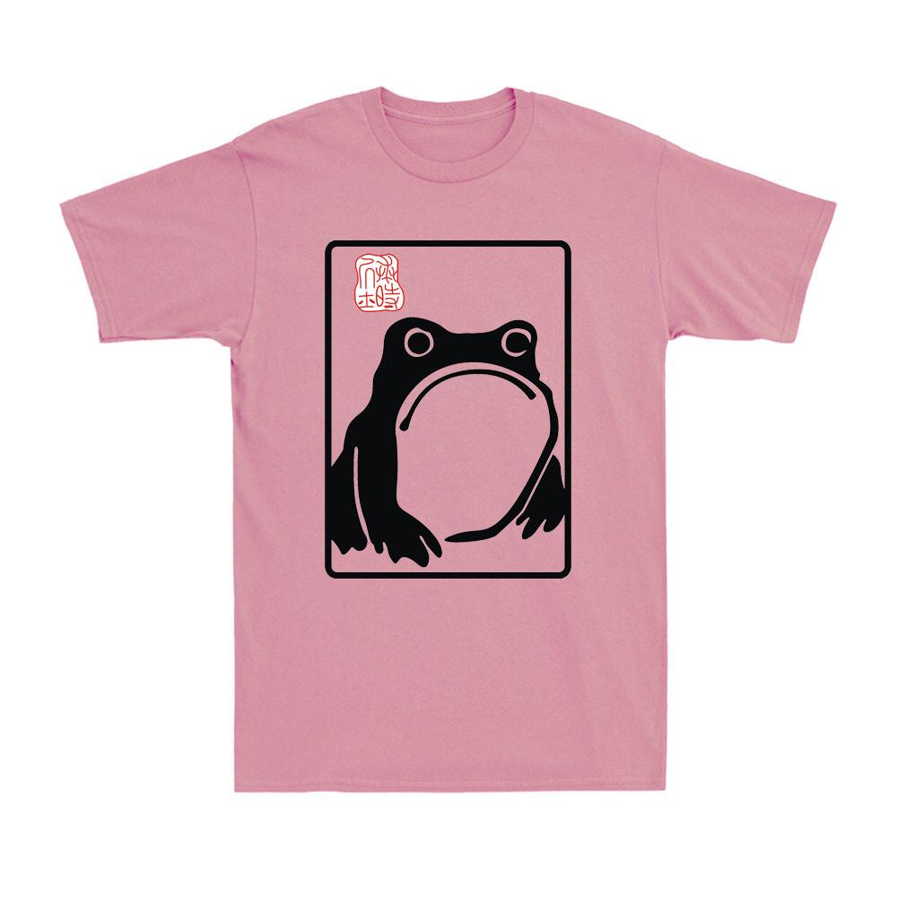 Grumpy Frog Unimpressed Toad Vintage Japanese Aesthetic Art Retro Unisexs TShirt