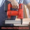 Household Cordless Electric Nail Gun Rechargeable F30 Straight Nailing Machine Handheld Woodworking Power Tool