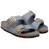 Birkenstock Женские синие шлепанцы Arizona с большой пряжкой 1032071