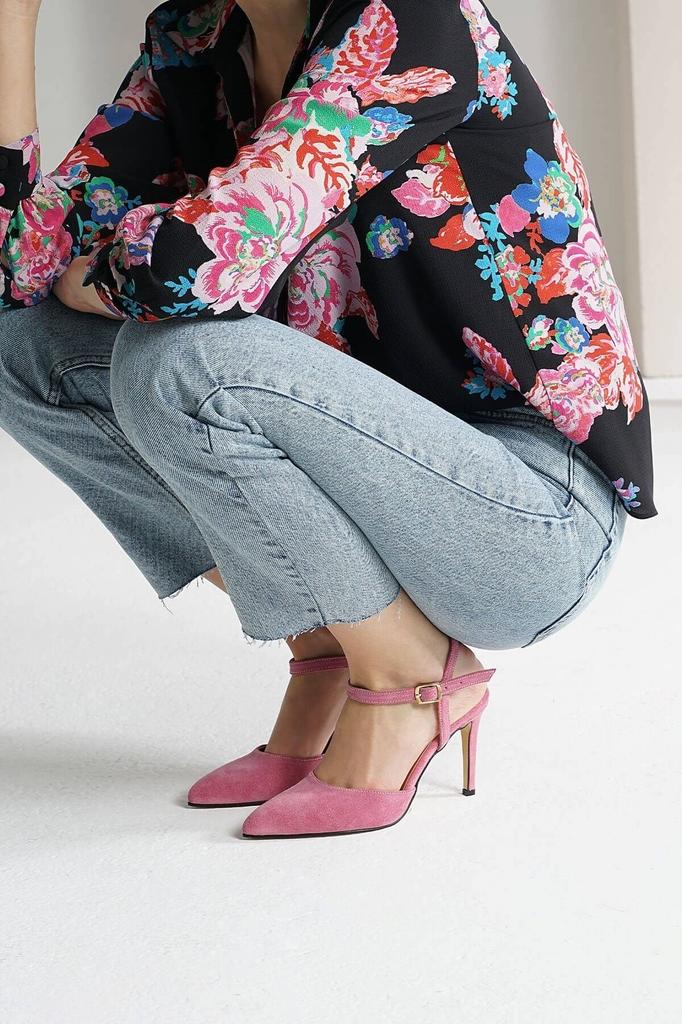 Женские модные классические туфли на высоком каблуке Lucia из натуральной замши коричневого цвета, туфли на каблуке