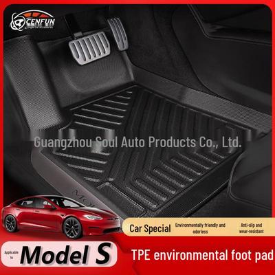 Водонепроницаемые автомобильные коврики из ТПЭ без запаха для Tesla Model S