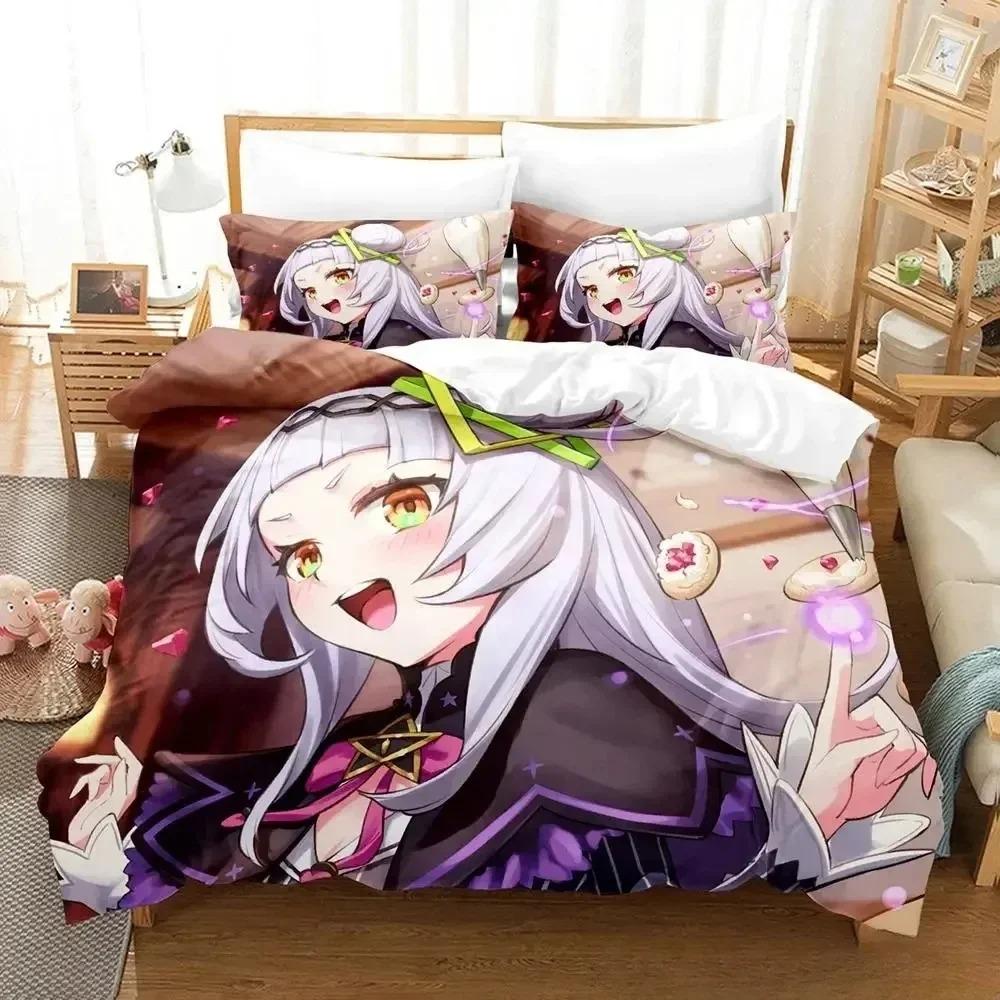 Новый комплект постельного белья Murasaki Shion, 3D-печать, подходит для спальни, мягкий, с мягкой тканью, комплект пододеяльника с наволочками, для детей, детское, домашний текстиль