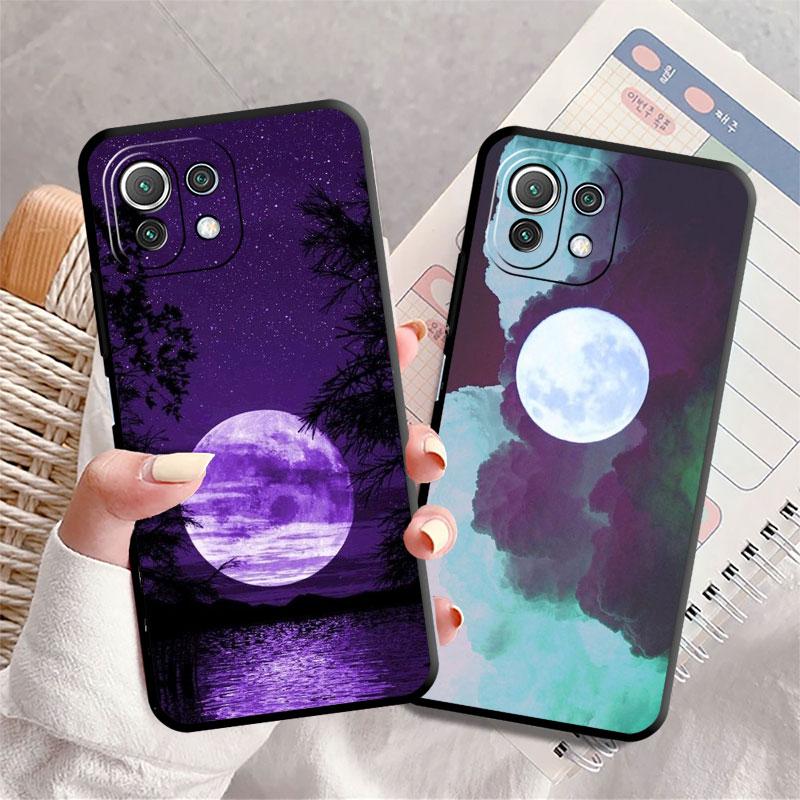 Чехол для телефона Sky Full Moon для Samsung Galaxy A72 S22 Note 20 Ultra 10 Plus 8 9 A32 A22 S20 S21 S22 5g A71, черные матовые чехлы