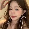 South Korea Zhao Meiyan, the same design, high-end straps, bow earrings, studs, earrings, bell pendant, ribbon women