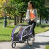 Baby Bike Trailer With 5 Point Harness Steel Frame Reflectors Safety Flag Hitch Coupler Purple