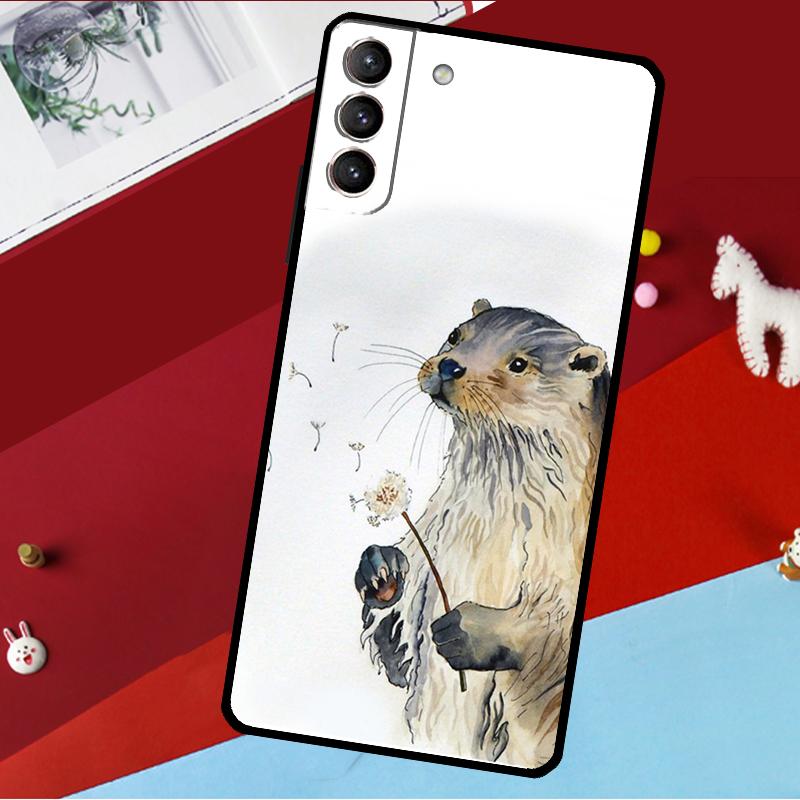 Чехол Animal Otter Для Samsung Galaxy S26 S25 S24 S21 S22 S20 Ultra S9 S10 Plus S23 FE S25 FE Чехол для телефона