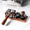 Wooden Coffee Tamper Station Base Tamper Holder Espresso Tamper Mat  Non Slip for Counters Shop Worktop Coffee Barista Tool
