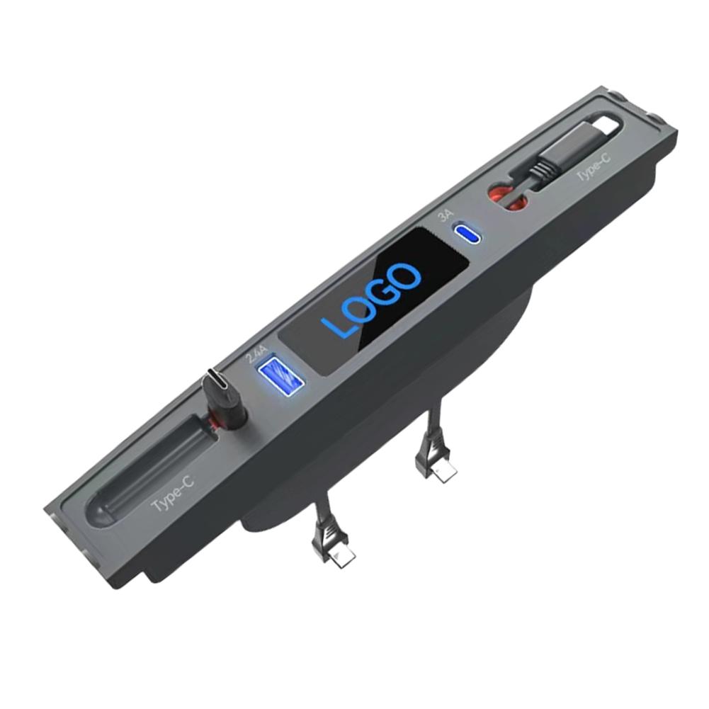 Shunt Hub Extension Dual USB Docking Station 27W PD USB Centre Console Adapter Digital Display Plug and Play for Tesla Model 3 Y