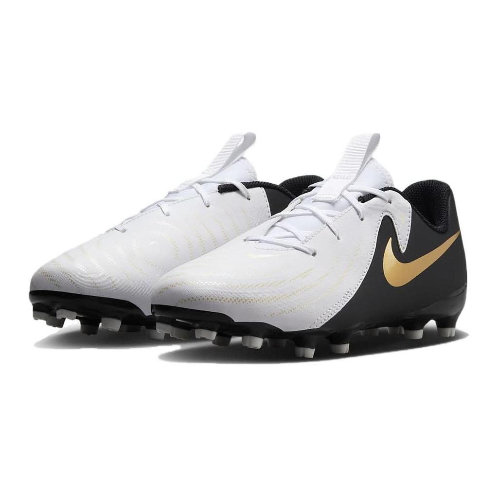 Nike Phantom GX 2 Academy MG GS Mad Ready Pack Детские кроссовки Белый металлик-Золотая монета Черный FD6722-100