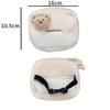 Милый плюшевый медведь, автомобильная коробка для салфеток, портативный мягкий квадратный дизайн для легкой заправки и эстетического очарования, аксессуары для интерьера автомобиля