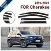 Дефлекторы боковых окон для Jeep Cherokee 2013-2023 | 4 шт. Козырьки от дождя Ветровики | Аксессуар для защиты от непогоды