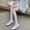 JK Girls Thigh Чулки женские полые сексуальные кружевные сетчатые чулки гольфы Лолита чулки бедра высокие носки