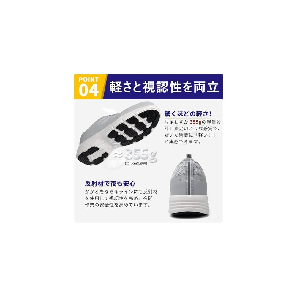 SOARHOPE Safety Shoes - Lightweight Safety Shoes for Women and Men - Resin Safety Sneakers - Work