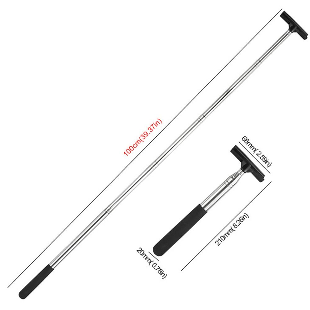 Stainless Steel Car Rearview Mirror Wiper Rubber Glass Rain Cleaning Tool Rainy Cleaning Supplies