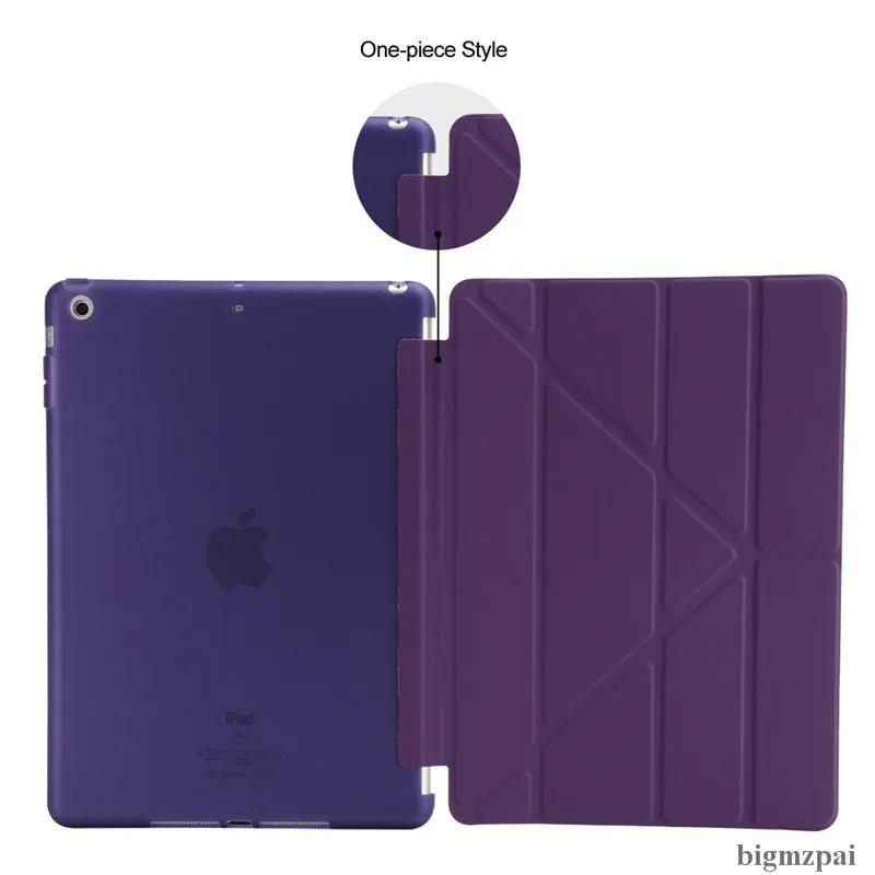For iPad air 1 2 Cases ipad 10.2 Silicone Soft Back Ultra Slim Smart Cover Case for iPad 9.7 5/6th For ipad mini 1 2 3 6 Coque