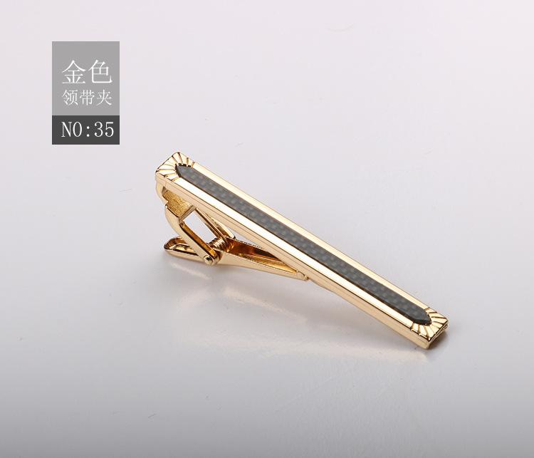 Зажим для галстука Матовый Зажим для воротника Мужской Формальный Деловой Золотой Серебристый Металлический зажим высокого класса