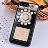 Ретро Винтажный Синий Телефон Для iPhone 17 Air 16 Чехол для Телефона Cover 15 14 plus 12 pro max coque Fundas
