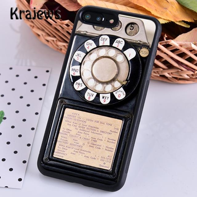 Ретро Винтажный Синий Телефон Для iPhone 17 Air 16 Чехол для Телефона Cover 15 14 plus 12 pro max coque Fundas