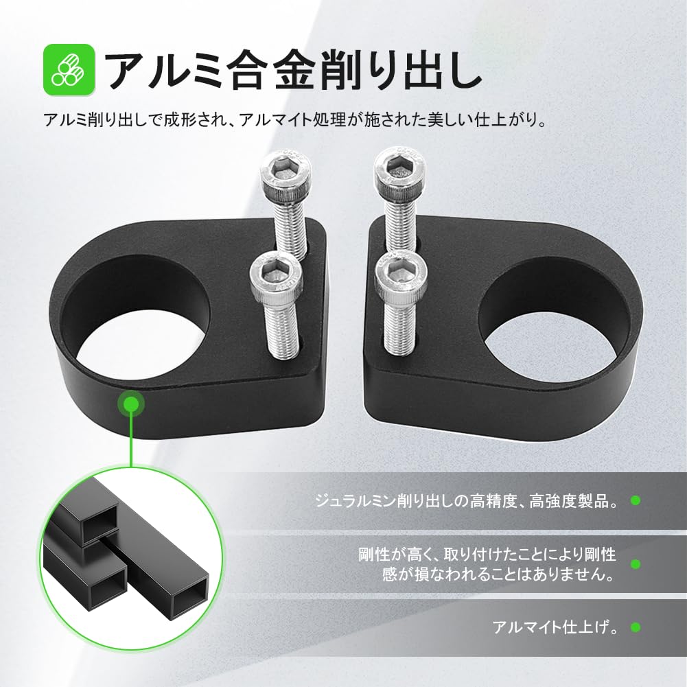 GZYF CNC Handlebar Clamp Riser Adapter Spacer Mount Handle Up Handle Adapter Handle Post For Kawasaki Ninja EX250 /250R/300/300R 2008-2019