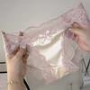 Satin Mesh Lace Patch Bow Women's Underwear Sexy Low Waist Hollow Underwear Low Waist Pure Cotton Pure Desire Briefs