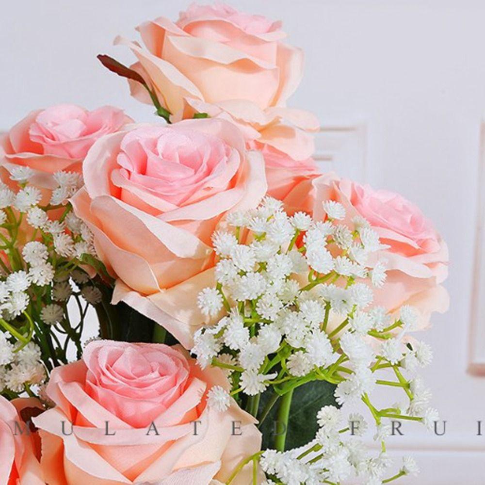 DIY Party Decoration Simulated Rose 5 Colors Small Rose New Wedding Fake Flowers  Home Decor