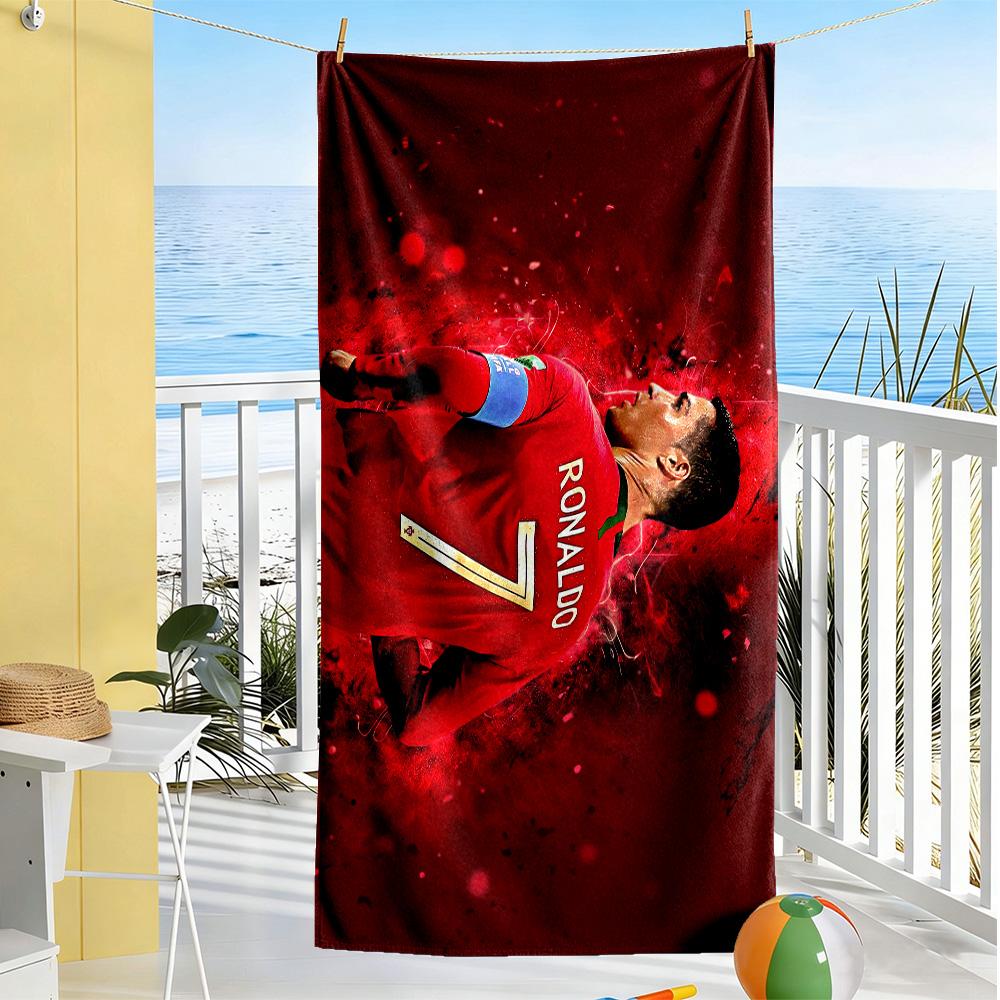 Ronaldo's Juventus Debut Beach Towel High Absorbency & Quick-Dry Comfortable Lightweight